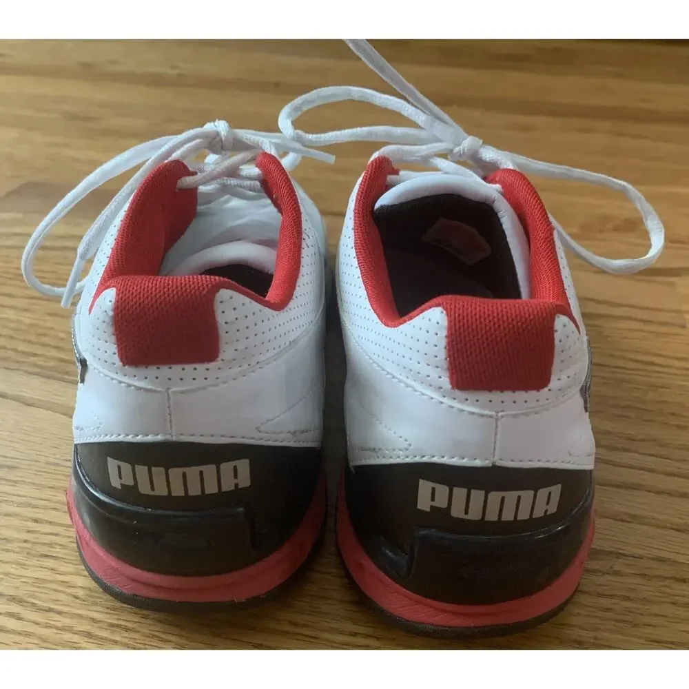 PUMA Mens TAZON 10 FM Size 13 Cross Trainer Shoes  Sneakers White Black Silver